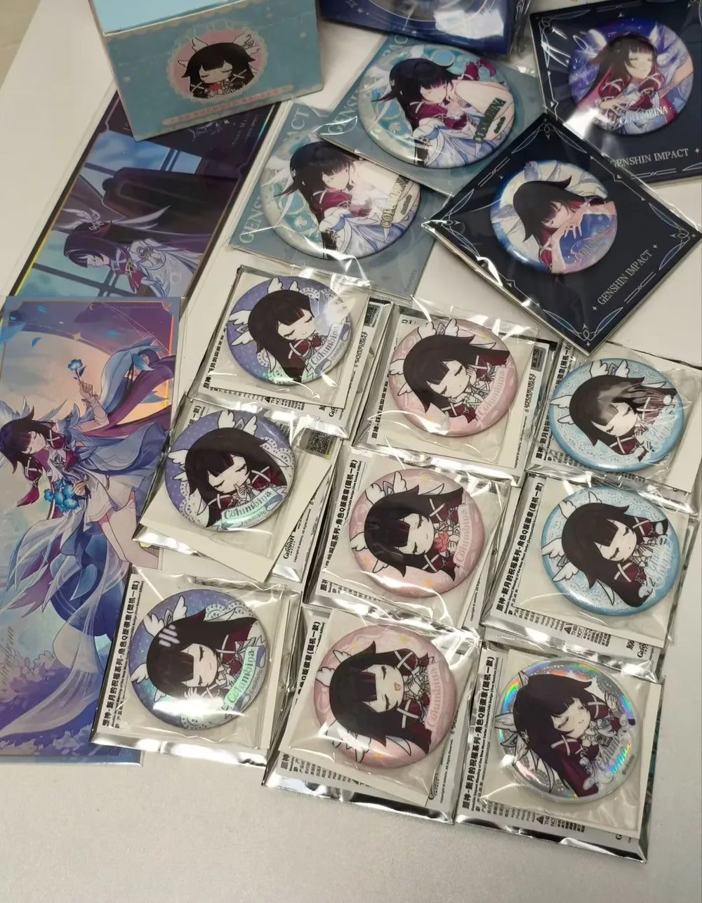 Genshin Impact Blessing of the Welkin Moon Series Badge Blind Box