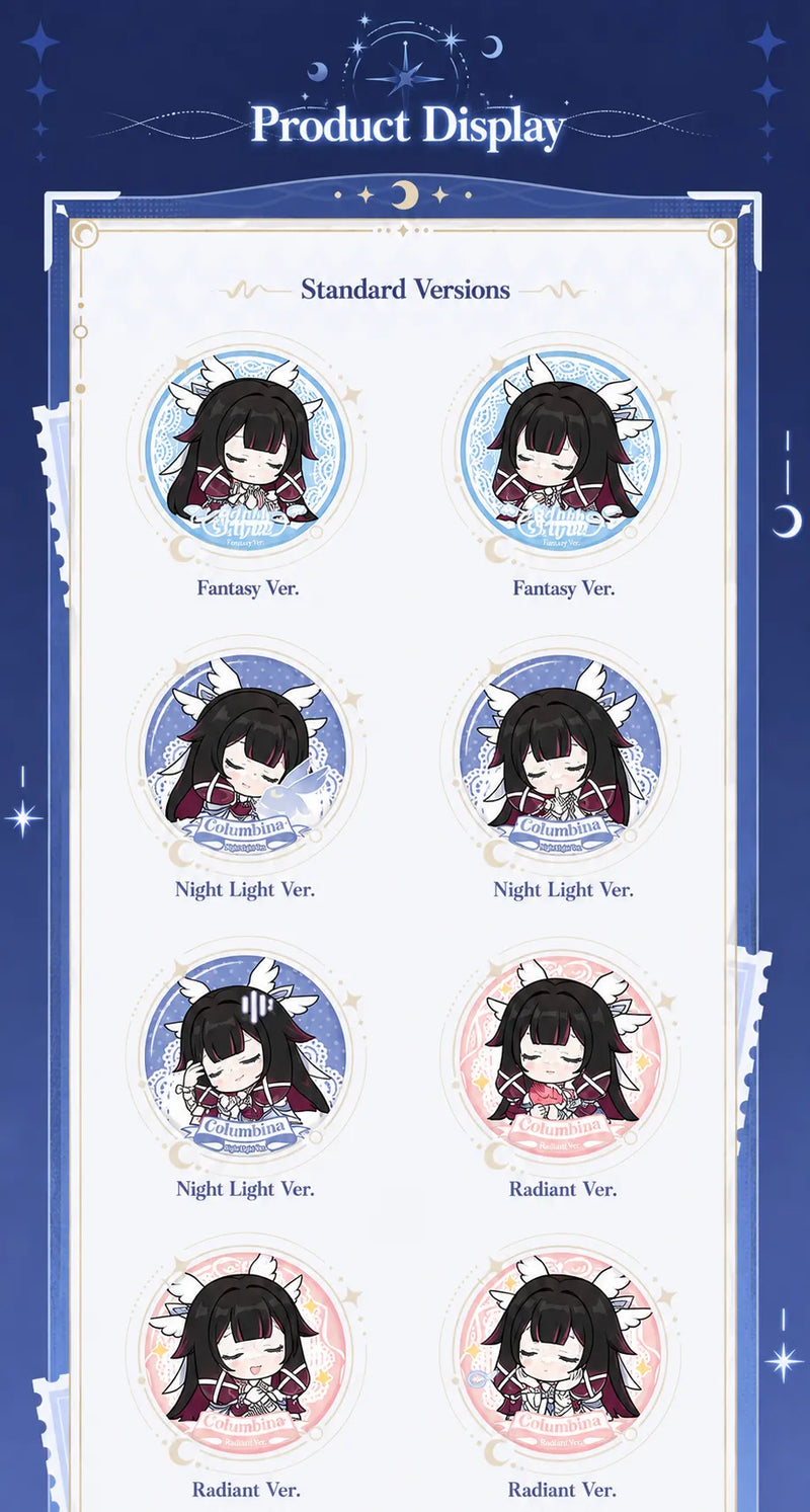 Columbina Badge Blind Box two special edition designs