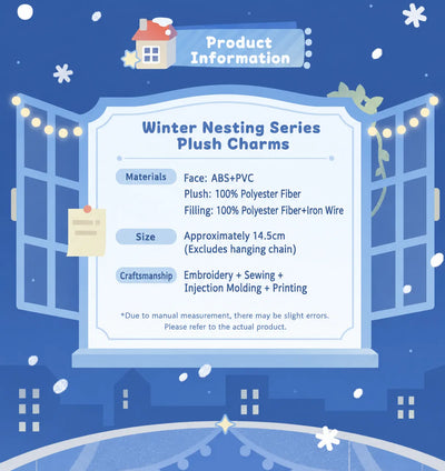 Genshin Impact Winter Nesting Series plush charm product information and materials
