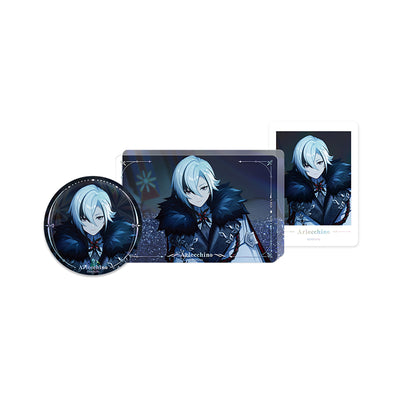 Genshin Impact Winter Night’s Laze Arlecchino set with bonus photo card