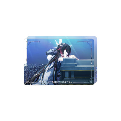 Genshin Impact Winter Night’s Laze Columbina acrylic sand art display