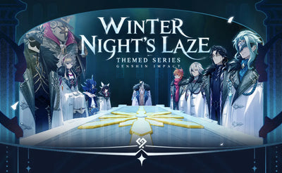 Genshin Impact Winter Night’s Laze badge acrylic sand art and set product overview