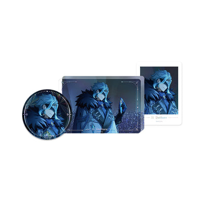 Genshin Impact Winter Night’s Laze Il Dottore set with bonus photo card