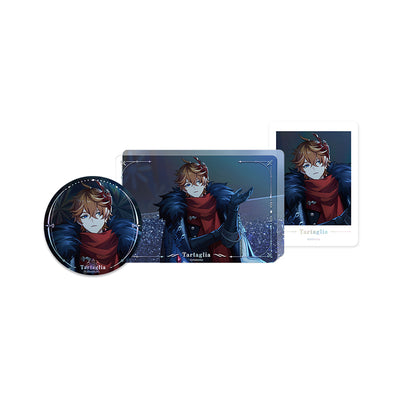 Genshin Impact Winter Night’s Laze Tartaglia set with bonus photo card