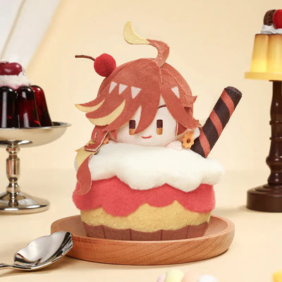 Genshin Impact Wondrous Travels Fragrant Plush Keychains Display