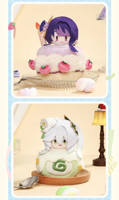 Genshin Impact Wondrous Travels Series Raiden Shogun, Nahida, and Furina Fragrant Plush Keychains