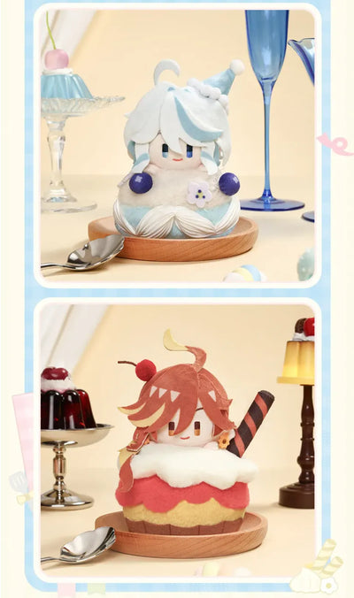 Genshin Impact Wondrous Travels Series Venti and Zhongli Fragrant Plush Keychains