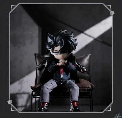 Wriothesley action figure accessory set shown in a seated display pose