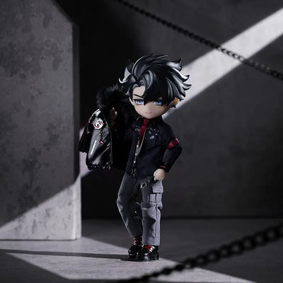 Genshin Impact Wriothesley action figure accessory set with detailed character outfit