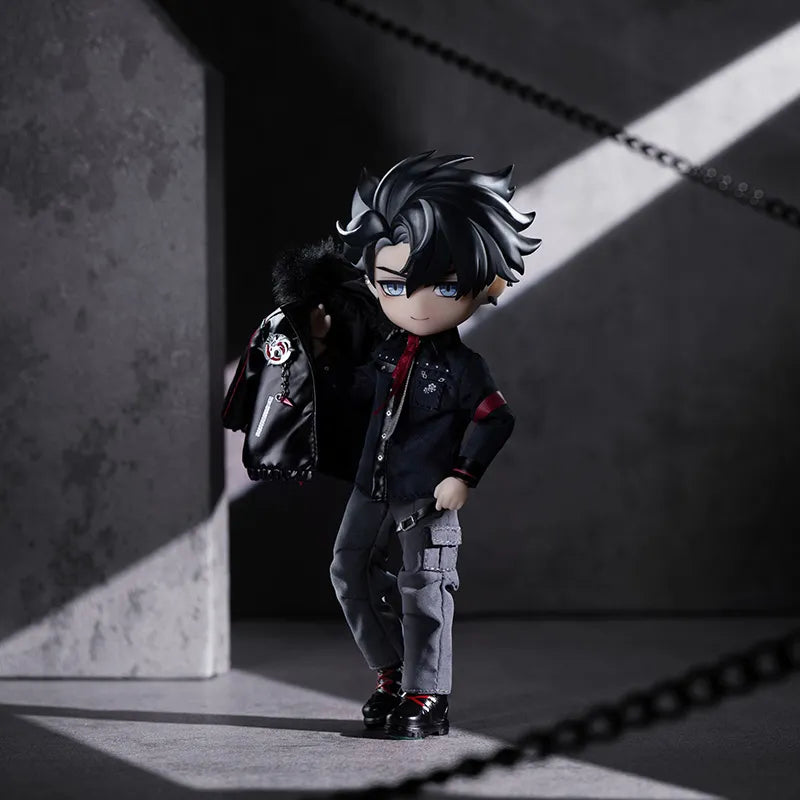 Genshin Impact Wriothesley action figure accessory set with detailed character outfit