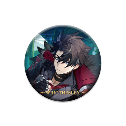 Genshin Impact Wriothesley character badge anime collectible pin