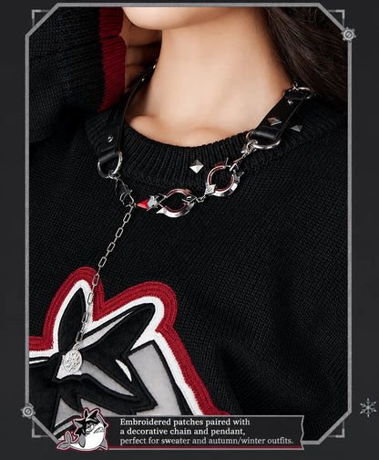 Adjustable extension chain detail on Wriothesley themed necklace