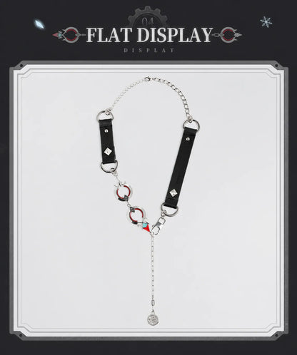 Wriothesley themed necklace worn with oversized knitwear fashion styling