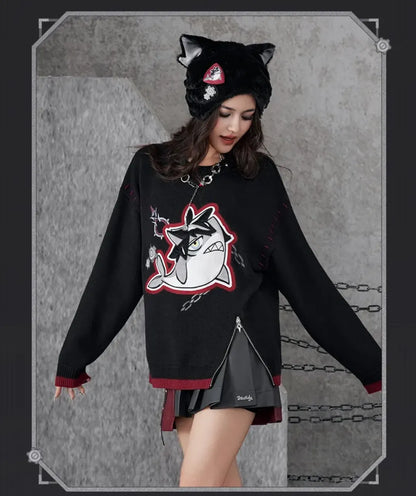 Genshin Impact Wriothesley pleated skirt front and back flat lay apparel showcase