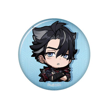 genshin impact wriothesley q version emoji badge front view