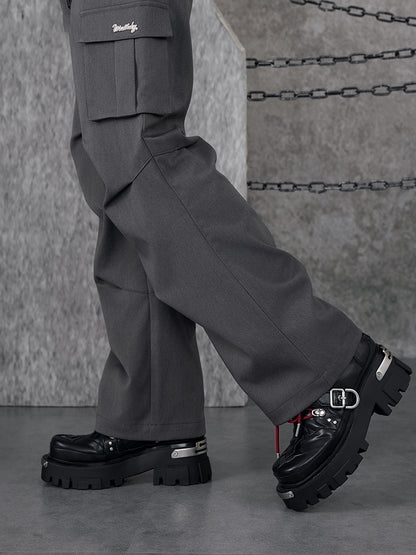 Genshin Impact Wriothesley themed casual pants styled with coordinated dark tactical fashion outfit
