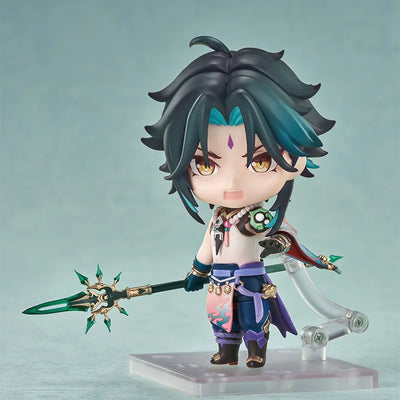 Xiao Clay Figure with interchangeable face plates and accessories from Genshin Impact