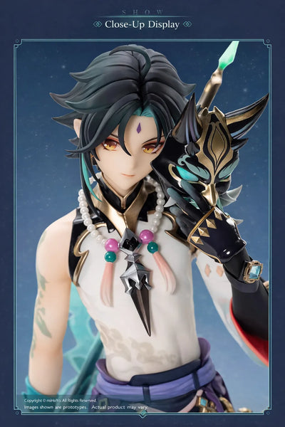 Genshin Impact Xiao figure back view showing outfit and hair details