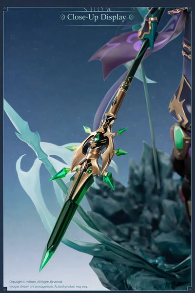 Genshin Impact Xiao lower body and clothing detail close up