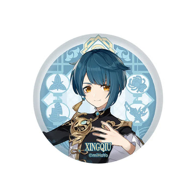 Genshin Impact Xingqiu Character Badge Liyue Harbor Series Collectible Pin