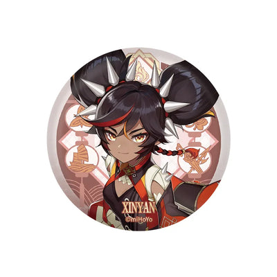 Genshin Impact Xinyan Character Badge Liyue Harbor Series Collectible Pin