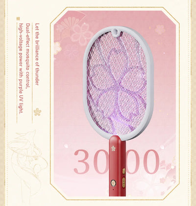 Triple-layer protective mesh structure of the Yae Miko electric mosquito swatter