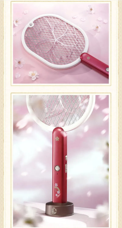 Yae Miko electric mosquito swatter charging and stand features