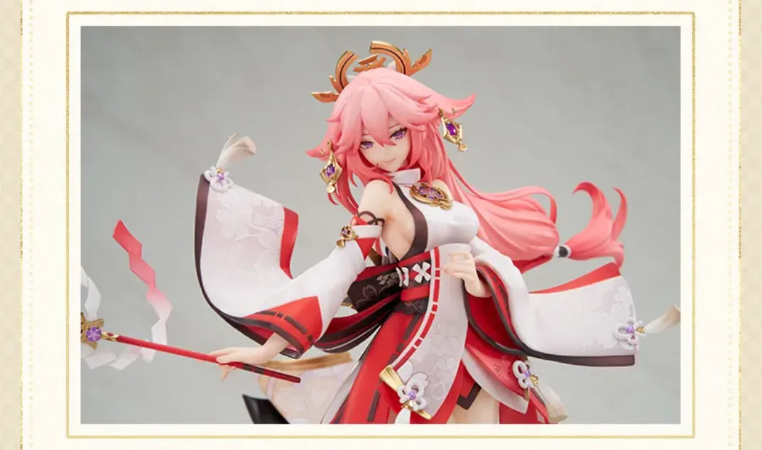 Facial expression close up of Yae Miko Ethereal Smile Ver. 1/7 Scale Figure