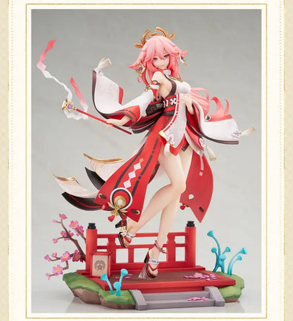 Footwear and pose detail of Yae Miko Ethereal Smile Ver. 1/7 Scale Figure