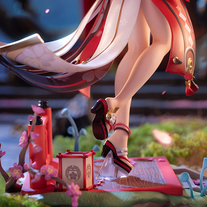 Yae Miko Ethereal Smile Ver. 1/7 Scale Figure front pose with flowing pink hair and ceremonial wand