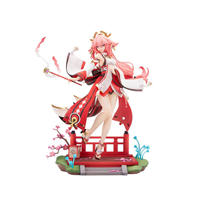 Full body Yae Miko Ethereal Smile Ver. 1/7 Scale Figure on white background