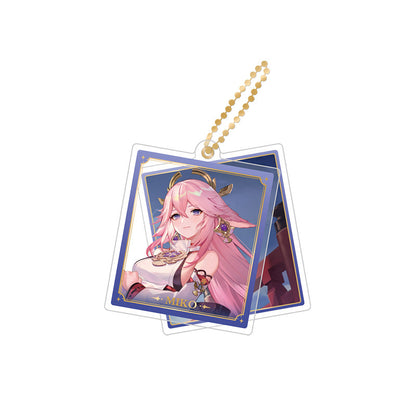 Genshin Impact Yae Miko rotating double-sided acrylic keychain