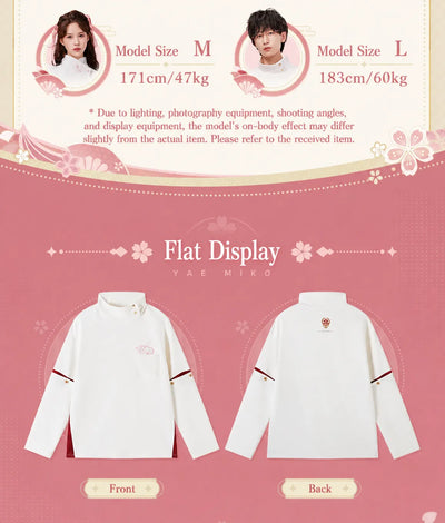 back design logo detail yae miko sweatshirt