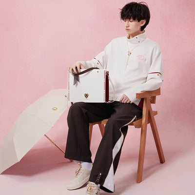 Genshin Impact Yae Miko casual pants back view full outfit relaxed fit