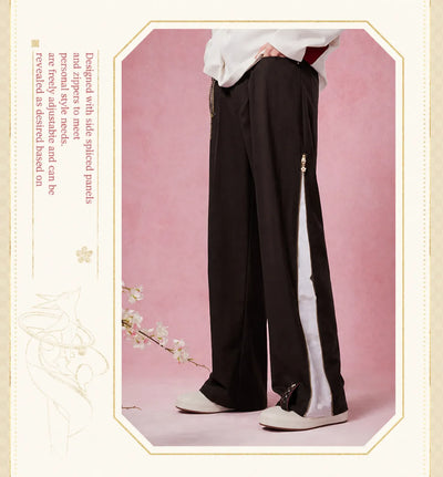 Yae Miko themed pants decorative chain accessory detail