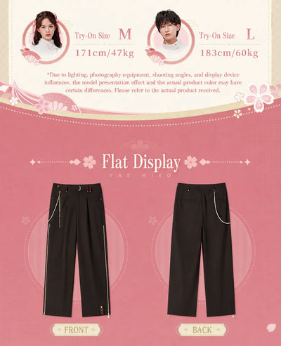 pants inner lining pattern detail Yae Miko themed fabric