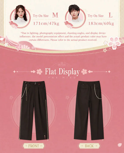 pants inner lining pattern detail Yae Miko themed fabric