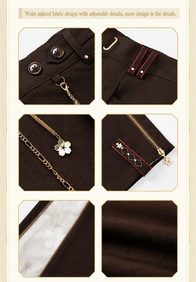 casual pants leg opening detail with zipper and panel design