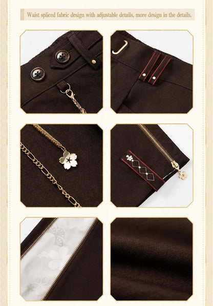 casual pants leg opening detail with zipper and panel design