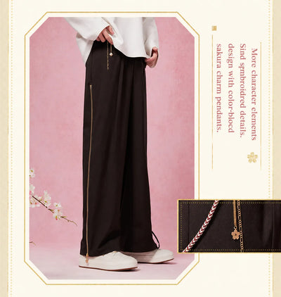 pants sakura charm pendant detail Yae Miko themed accessory