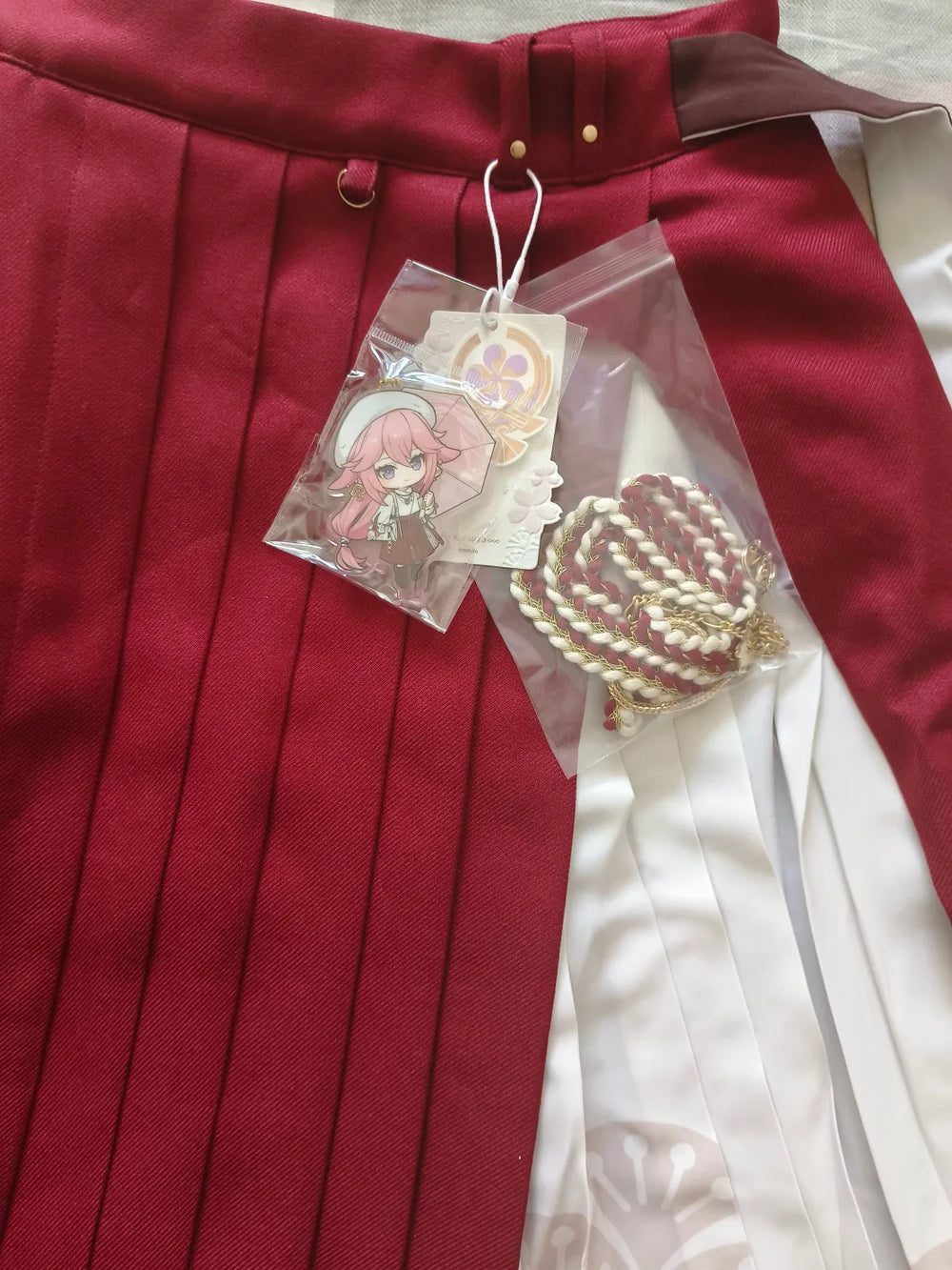 Genshin Impact Yae Miko Themed Pleated Skirt