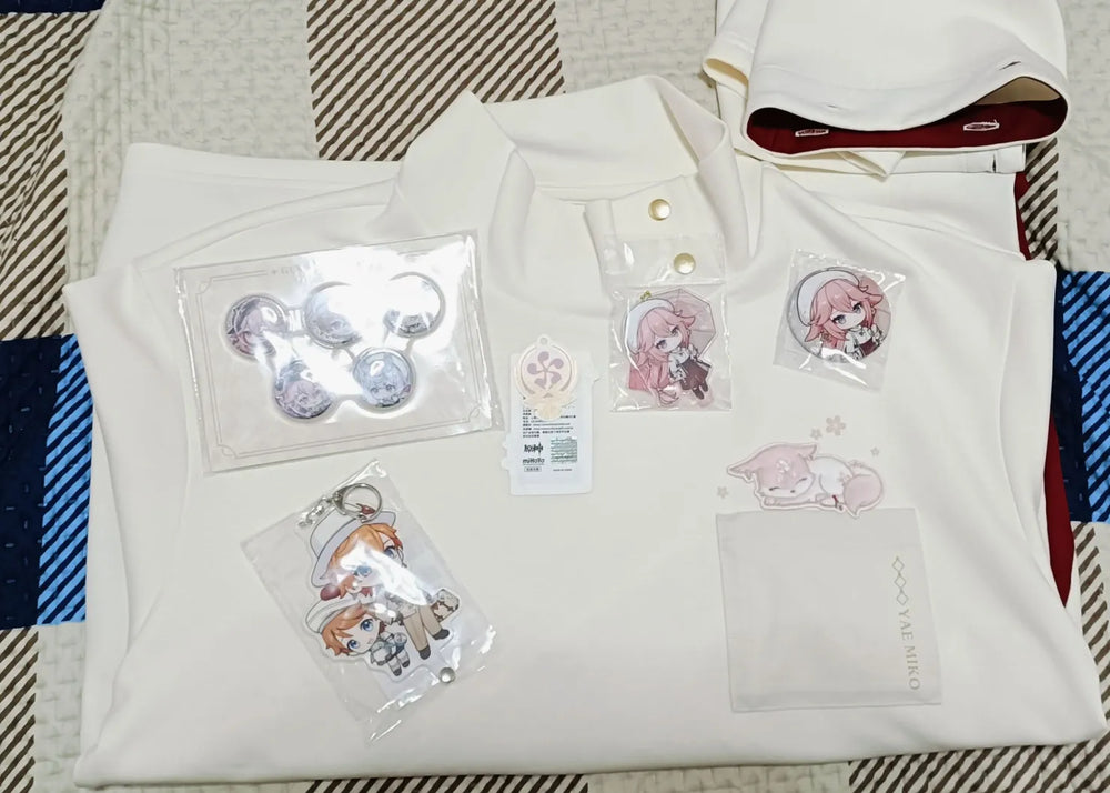 Genshin Impact Yae Miko Themed Stand Collar Sweatshirt