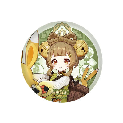 Genshin Impact Yaoyao Character Badge Liyue Harbor Series Collectible Pin