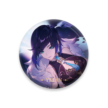 Genshin Impact Yelan character badge anime collectible pin