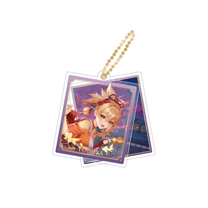 Genshin Impact Yoimiya rotating double-sided acrylic keychain