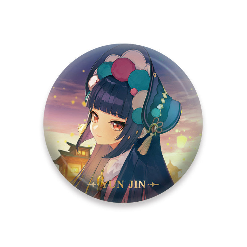 Genshin Impact Yun Jin character badge anime collectible pin