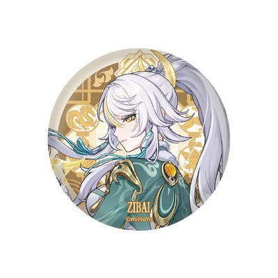 Genshin Impact Zibai Character Badge Liyue Harbor Series Collectible Pin
