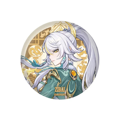 Genshin Impact Zibai Character Badge Liyue Harbor Series Collectible Pin