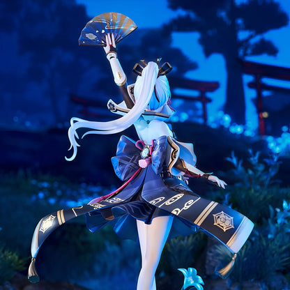 Genshin Ayaka Frostflake figure side angle elegant movement and design