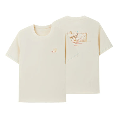 Kaveh t-shirt beige white background product display